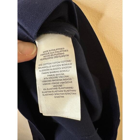 Ralph Lauren Womens Plus Navy High Waist Cotton Blend Ponte Work Legging Sze 18W - Picture 7 of 10